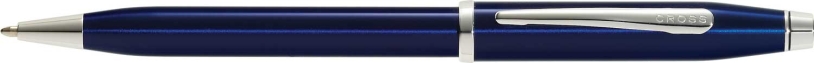 Шариковая ручка Cross Century II Blue lacquer, синий лак с отделкой родием (Изображение 1)