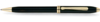 Шариковая ручка Cross Townsend, тонкий корпус. Цвет - черный. (Изображение 1)
