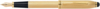 Перьевая ручка Cross Townsend со стилусом 8мм. Цвет - золотистый, перо - золото 18К Solid Gold/родий (Изображение 1)