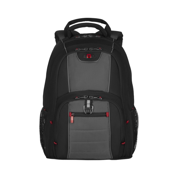 Рюкзак WENGER Pillar 16'', черный/серый, полиэстер, 38 x 25 x 48 см, 25 л (Изображение 1)