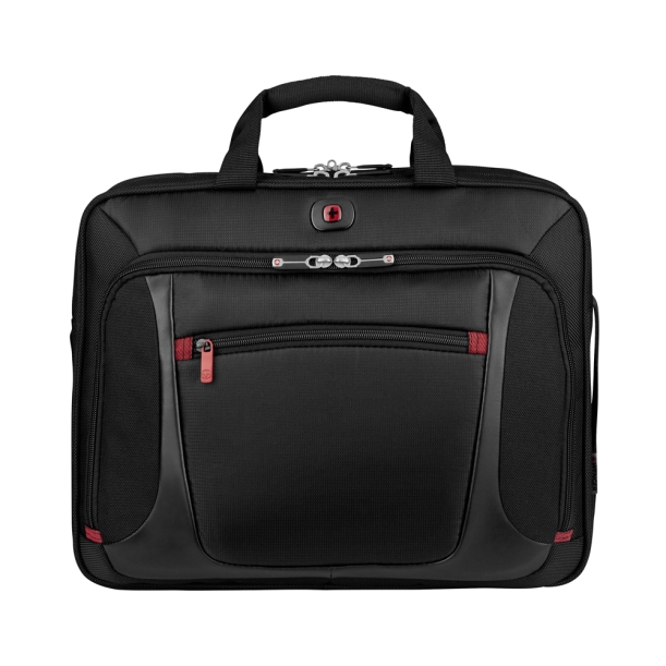 Портфель для ноутбука 15'' WENGER, черный, полиэстер/ПВХ, 40 x 15 x 33 см, 9 л (Изображение 1)