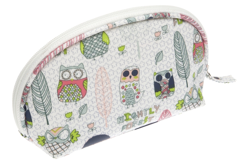 Косметичка Dewal Beauty серия "Ночной лес", мультицвет 19.5х7.5х11см (Изображение 1)