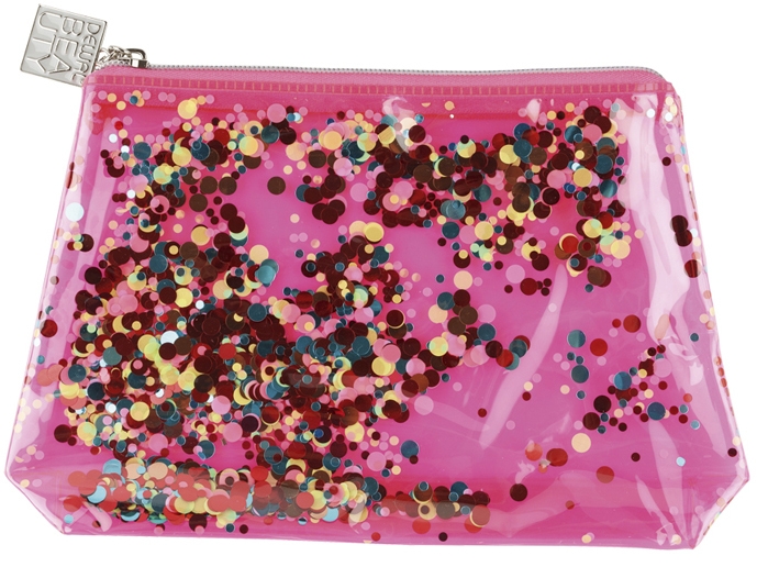 Косметичка Dewal Beauty серия "Модница",розовая  20х5х16см (Изображение 1)