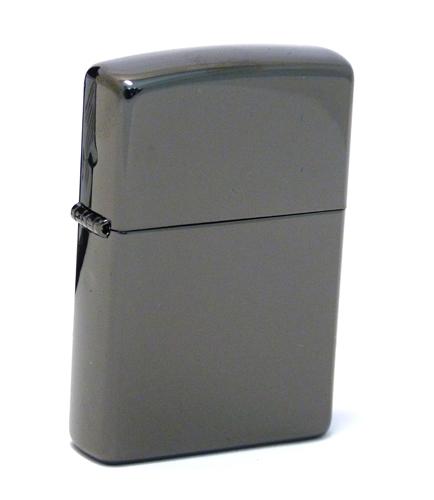 Зажигалка ZIPPO Classic с покрытием Ebony™, латунь/сталь, чёрная, глянцевая, 38x13x57 мм (Изображение 1)