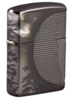 Зажигалка ZIPPO Armor™ Wolf  с покрытием High Polish Black Ice®, латунь/сталь, чёрная, 38x13x57 мм (Изображение 1)