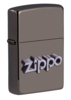 Зажигалка ZIPPO Zippo Design с покрытием Black Ice®, латунь/сталь, чёрная, глянцевая, 38x13x57 мм (Изображение 1)