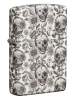 Зажигалка ZIPPO Skeleton с покрытием Glow in the Dark Green, латунь/сталь, серая, 38x13x57 мм (Изображение 1)