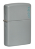 Зажигалка ZIPPO Classic с покрытием Flat Grey, латунь/сталь, серая, глянцевая, 38x13x57 мм (Изображение 1)