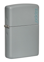 Зажигалка ZIPPO Classic с покрытием Flat Grey, латунь/сталь, серая, глянцевая, 38x13x57 мм