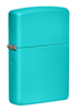 Зажигалка ZIPPO Classic с покрытием Flat Turquoise, латунь/сталь, бирюзовая, глянцевая, 38x13x57 мм (Изображение 1)