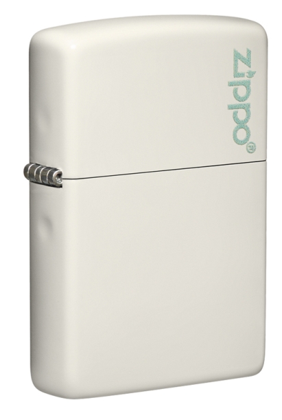 Зажигалка ZIPPO Classic с покрытием Glow In The Dark, латунь/сталь, белая, матовая, 38x13x57 мм (Изображение 1)