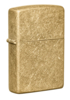 Зажигалка ZIPPO Classic с покрытием Tumbled Brass, латунь/сталь, золотистая, матовая, 38x13x57 мм (Изображение 1)