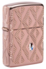 Зажигалка ZIPPO Armor® Geometric с покрытием Rose Gold, латунь/сталь, розовое золото, 38x13x57 мм (Изображение 1)
