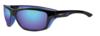 Солнцезащитные очки ZIPPO спортивные, унисекс, чёрные, оправа из поликарбоната (Изображение 1)
