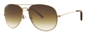 Очки солнцезащитные ZIPPO, унисекс, золотистые, оправа из меди