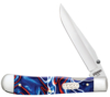Нож перочинный ZIPPO Patriotic Kirinite Smooth Trapperlock, 105 мм, синий + ЗАЖИГАЛКА ZIPPO 207 (Изображение 1)