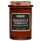 Ароматизированная свеча ZIPPO Whiskey &amp;amp; Tobacco, воск/хлопок/кора древесины/стекло, 70x100 мм