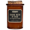 Ароматизированная свеча ZIPPO Dark Rum & Oak, воск/хлопок/кора древесины/стекло, 70x100 мм (Изображение 1)