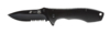 Нож складной Stinger, 80 мм, (чёрный), материал рукояти: сталь/алюминий (чёрный) (Изображение 1)