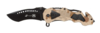 Нож складной Stinger, 100 мм, (чёрный), материал рукояти: алюминий (песочный камуфляж) (Изображение 1)