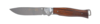 Нож складной Stinger, 106 мм, (серебристый), материал рукояти: сталь/дерево (серебристо-коричневый) (Изображение 1)