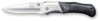 Нож складной Stinger, 100 мм, (серебристый), материал рукояти: сталь/дерево (серебристо-чёрный) (Изображение 1)