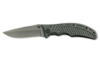 Нож складной Stinger, 90 мм, (чёрный), материал рукояти: сталь/алюминий (серо-синий) (Изображение 1)