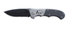 Нож складной Stinger, 80 мм, (чёрный), материал рукояти: сталь/пластик (серебристо-чёрный) (Изображение 1)