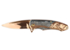 Нож складной Stinger, 84 мм, (бронзовый), материал рукояти: сталь (серо-бронзовый) (Изображение 1)