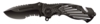 Нож складной Stinger, 85 мм, (чёрный), материал рукояти: сталь (чёрный), в картонной коробке (Изображение 1)