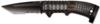 Нож складной Stinger, 90 мм (чёрный), материал рукояти: сталь/алюминий/пластик (чёрный) (Изображение 1)