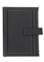 Записная книжка Pierre Cardin в обложке, черная, 21,5 х 15,5, 3,5 см