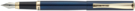 Ручка перьевая Pierre Cardin ECO, цвет - синий металлик. Упаковка Е