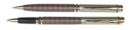 Набор Pierre Cardin PEN&amp;amp;PEN: ручка шариковая + роллер. Цвет - коричневый. Упаковка Е.