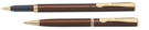 Набор Pierre Cardin PEN&amp;amp;PEN: ручка шариковая + роллер. Цвет - коричневый. Упаковка Е или E-1
