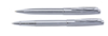 Набор  Pierre Cardin PEN&PEN: ручка шариковая + роллер. Цвет - серебристый. Упаковка Е. (Изображение 1)