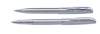 Набор  Pierre Cardin PEN&amp;PEN: ручка шариковая + роллер. Цвет - серебристый. Упаковка Е. (Изображение 1)
