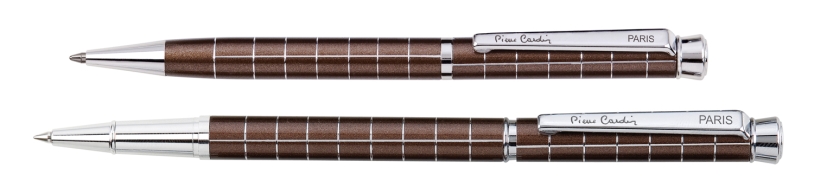 Набор Pierre Cardin PEN&amp;PEN: ручка шариковая + роллер. Цвет - коричневый. Упаковка Е. (Изображение 1)