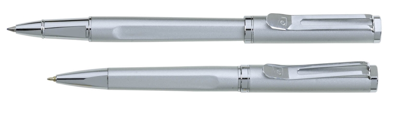 Набор Pierre Cardin PEN&amp;PEN: ручка шариковая + роллер. Цвет - серебристый. Упаковка Е. (Изображение 1)