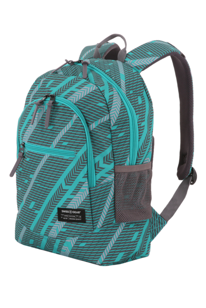 Рюкзак SWISSGEAR, голубой/серый, полиэстер 600D, 32х16х43 см, 22 л (Изображение 1)