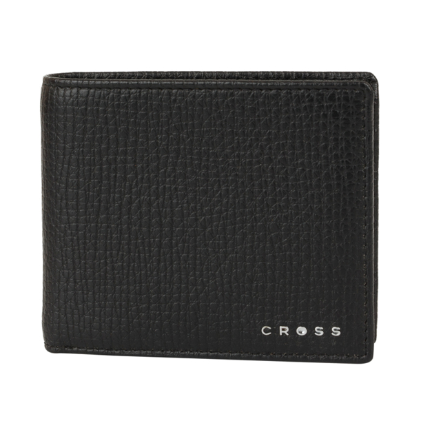 Кошелёк Cross RTC Black, кожа наппа, тисненая, чёрный, 11 х 9 х 1,5 см (Изображение 1)