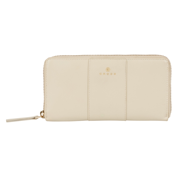 Кошелёк Cross Kelly Wall Ivory, кожа наппа, гладкая, цвет "слоновая кость", 19,5 x 10,2 x 2 см (Изображение 1)