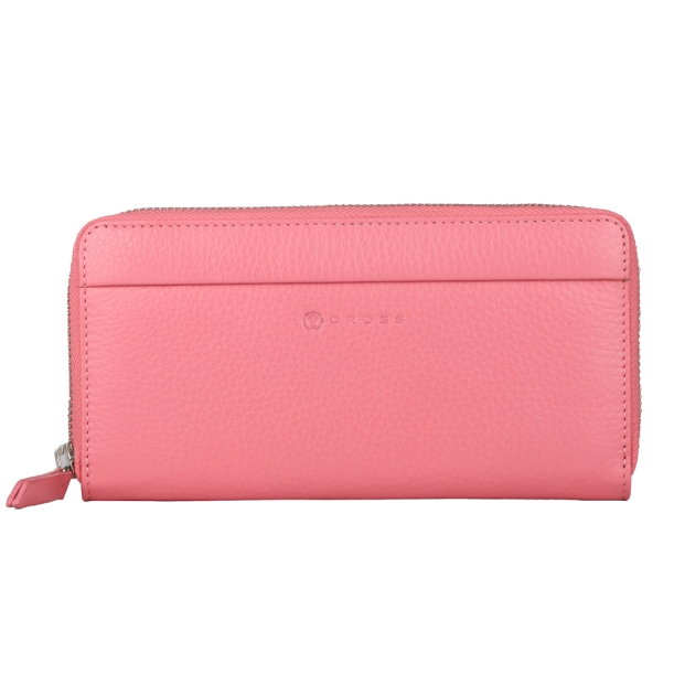 Кошелёк Cross Colors Flamingo, кожа наппа, фактурная, цвет розовый (Изображение 1)