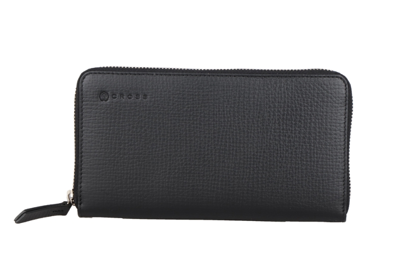 Кошелёк Cross Classics Black, кожа наппа, тисненая, цвет черный (Изображение 1)