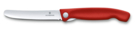 Нож для овощей VICTORINOX SwissClassic, складной, 11 см, красный