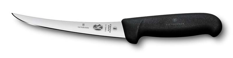 Нож обвалочный VICTORINOX Fibrox, супергибкое лезвие 15 см, чёрный (Изображение 1)