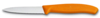 Нож для овощей VICTORINOX SwissClassic, лезвие 8 см с волнистой кромкой, оранжевый (Изображение 1)