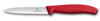 Нож для овощей VICTORINOX SwissClassic, лезвие 10 см с волнистой кромкой, красный (Изображение 1)