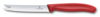 Нож для сыра и колбасы VICTORINOX SwissClassic, лезвие 11 см с волнистой кромкой, красный (Изображение 1)