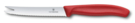 Нож для сыра и колбасы VICTORINOX SwissClassic, лезвие 11 см с волнистой кромкой, красный